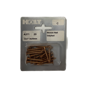 Holt Bronze Gripfast Nails 20 Pack A371