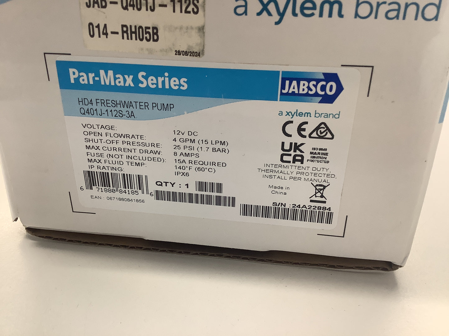 JABASCO PAR-MAX HD4 Freshwater Pump