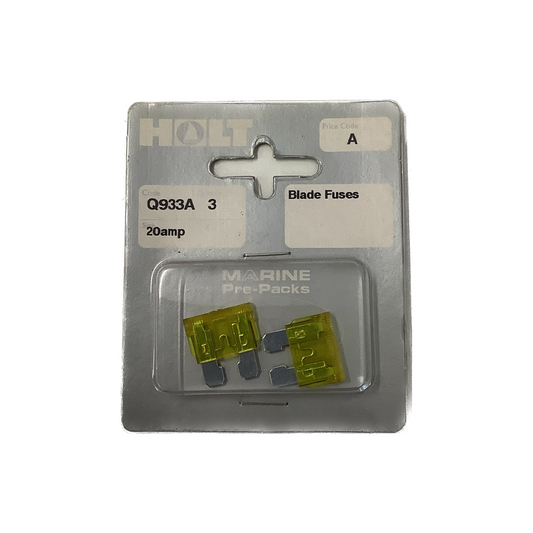 Holt Blade Fuses 20amp 3 Pack Q933A