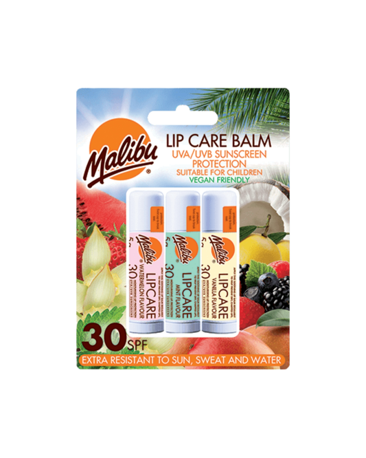 Malibu Sun Lip Care Blister Pack (3 Pack)