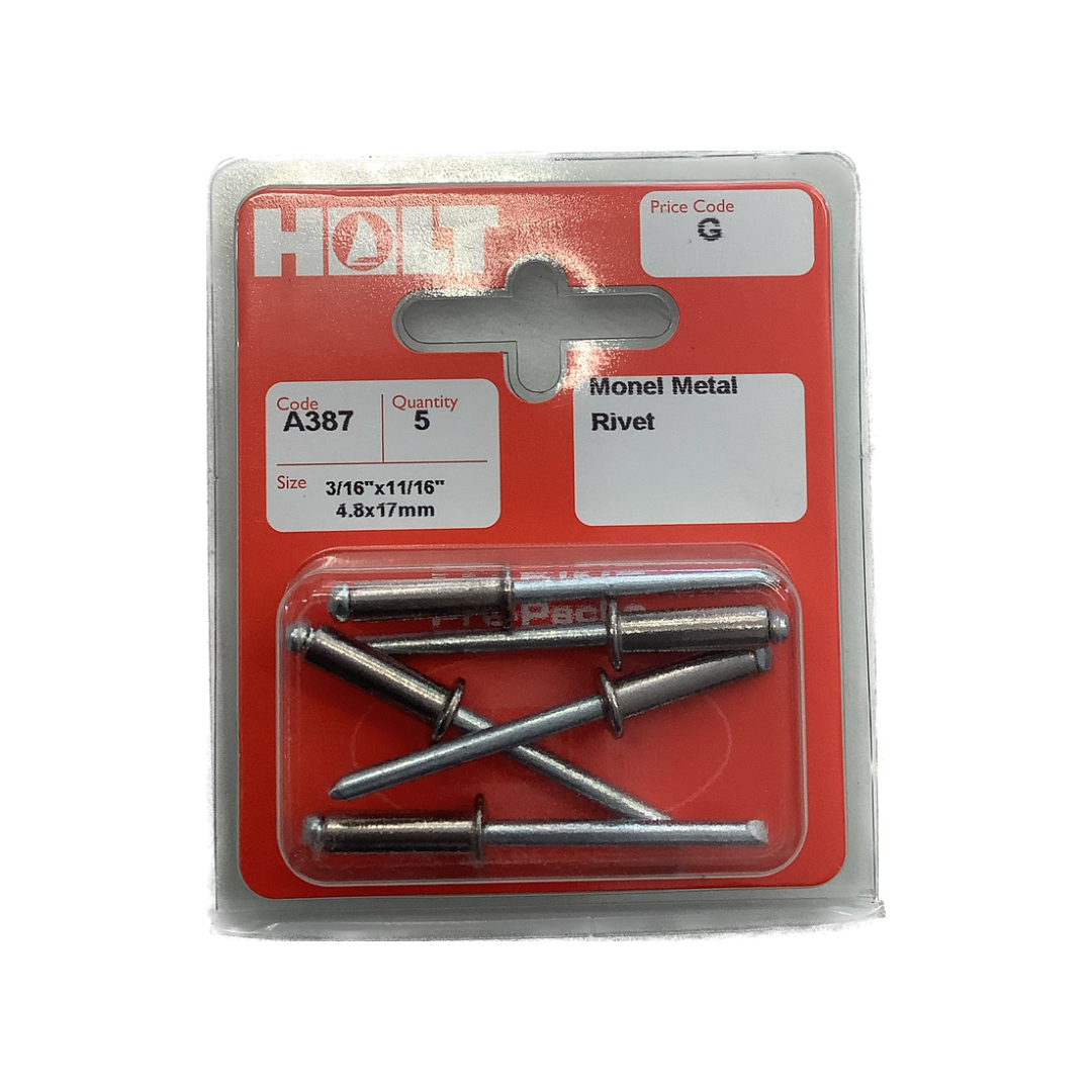 Holt Marine Pre Pack Monel Rivets