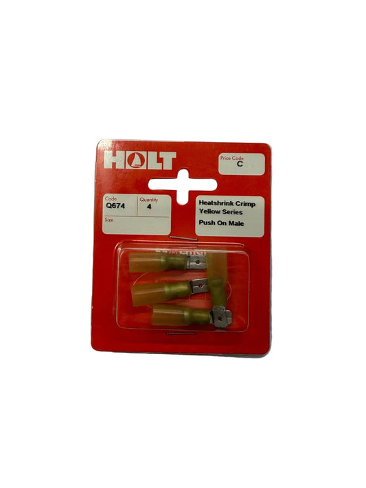 Holt Male Spade Heat Shrink Connector