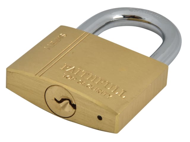 Faithfull Brass Padlock 50mm (3 Keys)