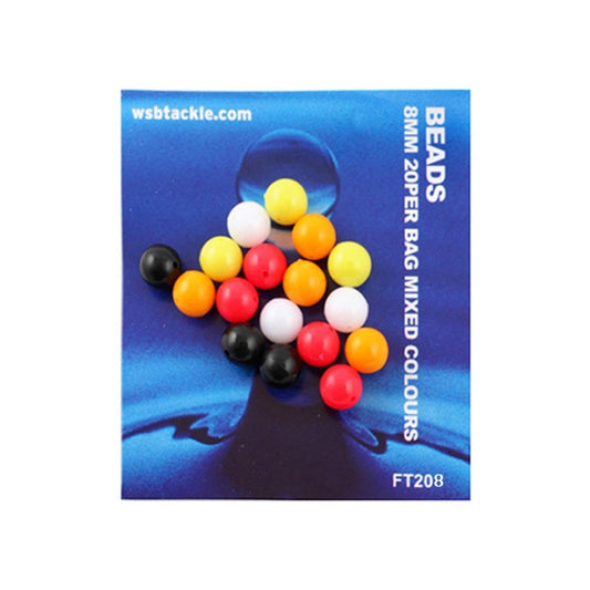 WSB 6mm Beads - Mixed Colours (20 Pack)