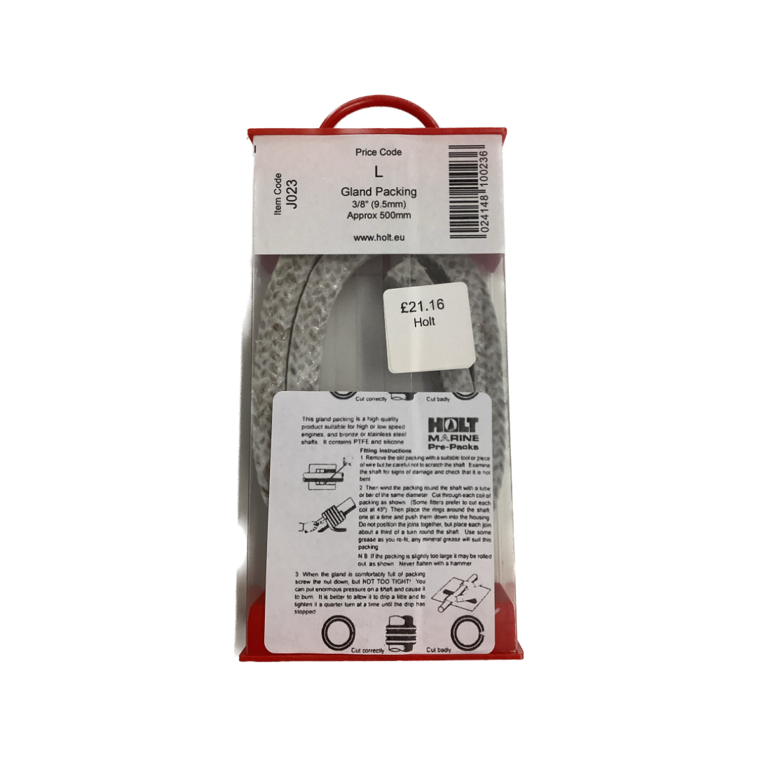 Holt Marine Pre Pack Gland Packing 5/16" 8mm J022