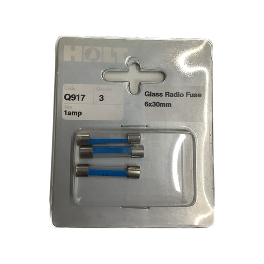 Holt Glass Radio Fuse 1amp 3 Pack Q917