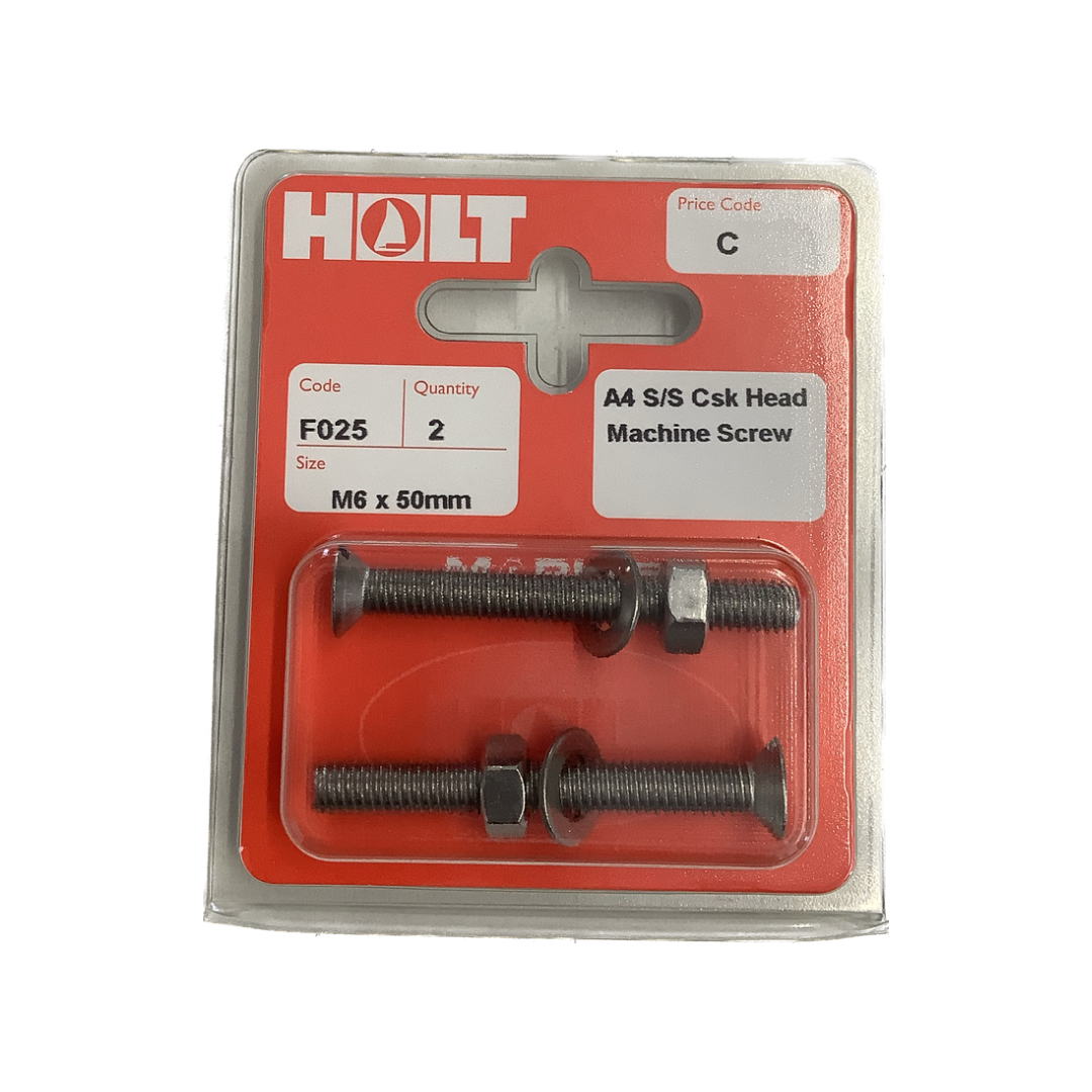 Holt Marine Pre Pack Countersunk Machine Screws