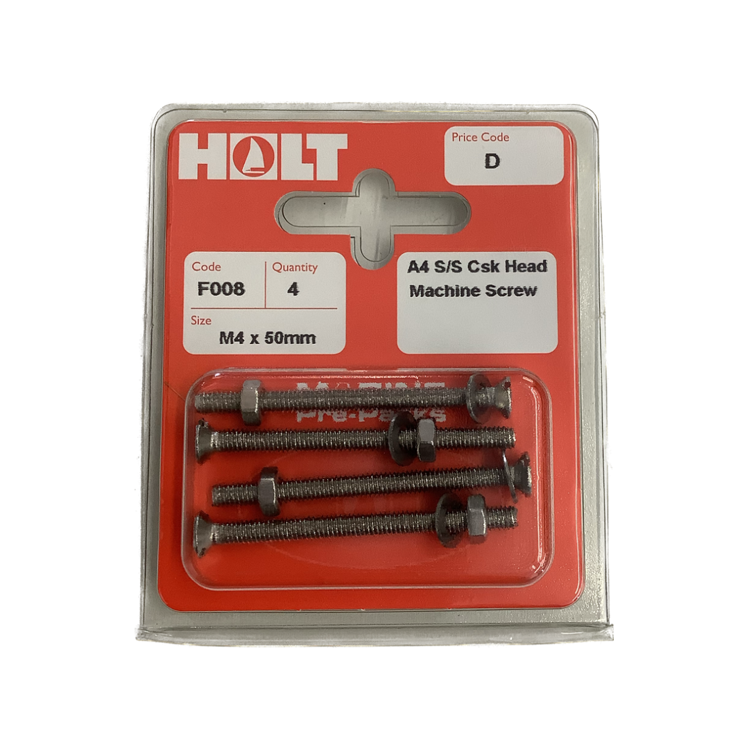 Holt Marine Pre Pack Countersunk Machine Screws