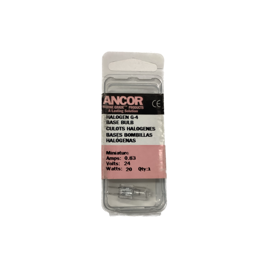 Ancor Halogen G4 Base Bulb 24v 0.83amps