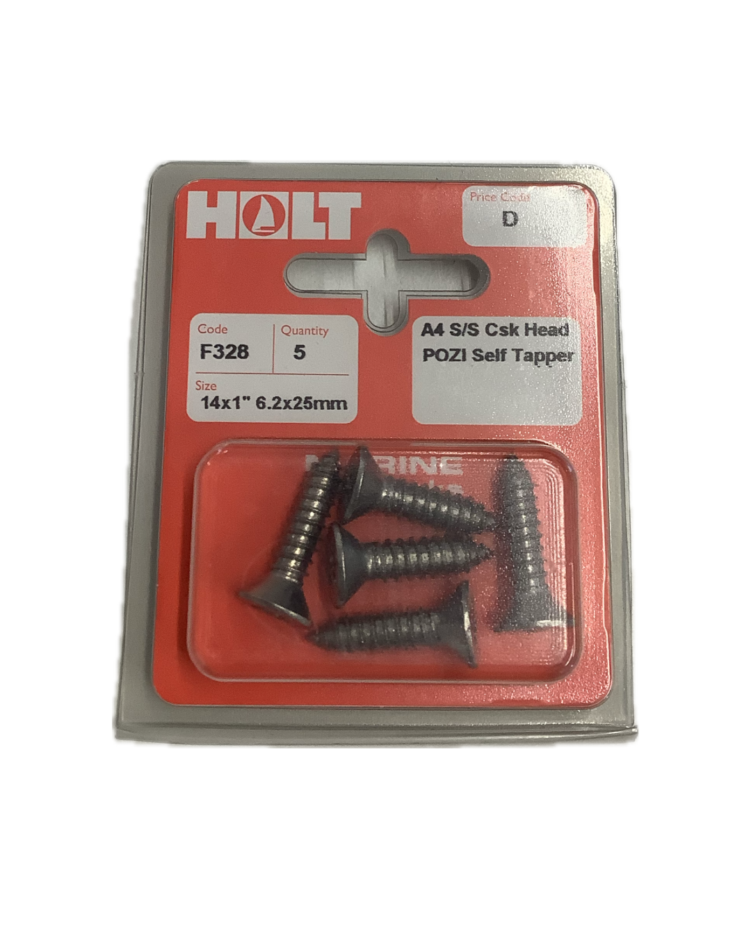 Holt Marine Pre Pack Countersunk Pozi Self Tapper