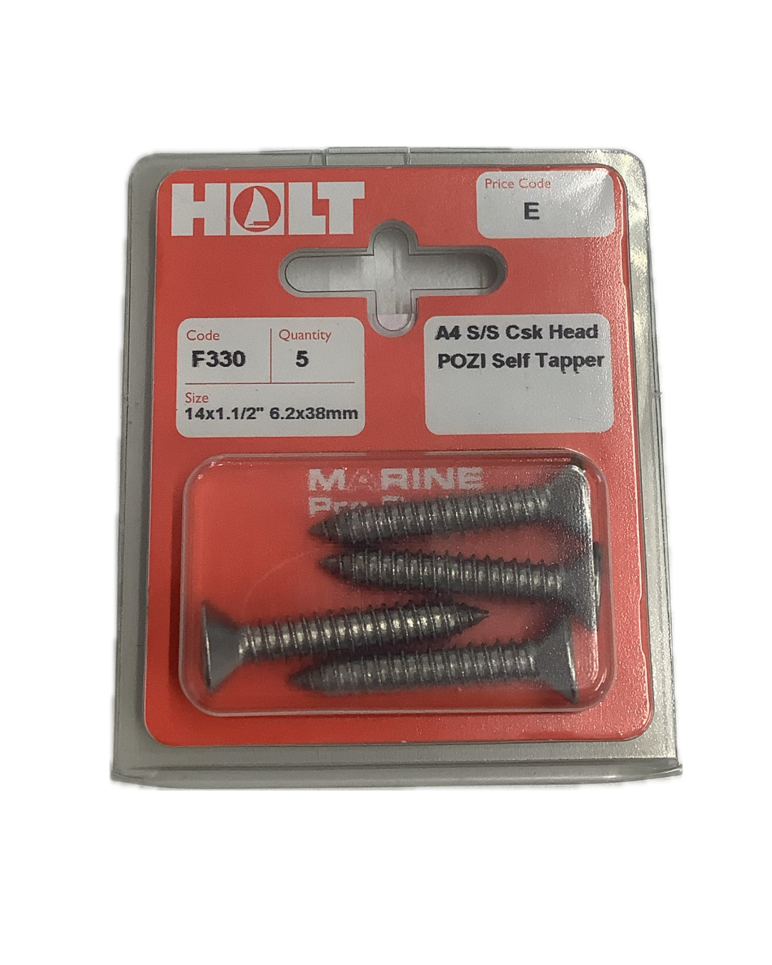 Holt Marine Pre Pack Countersunk Pozi Self Tapper