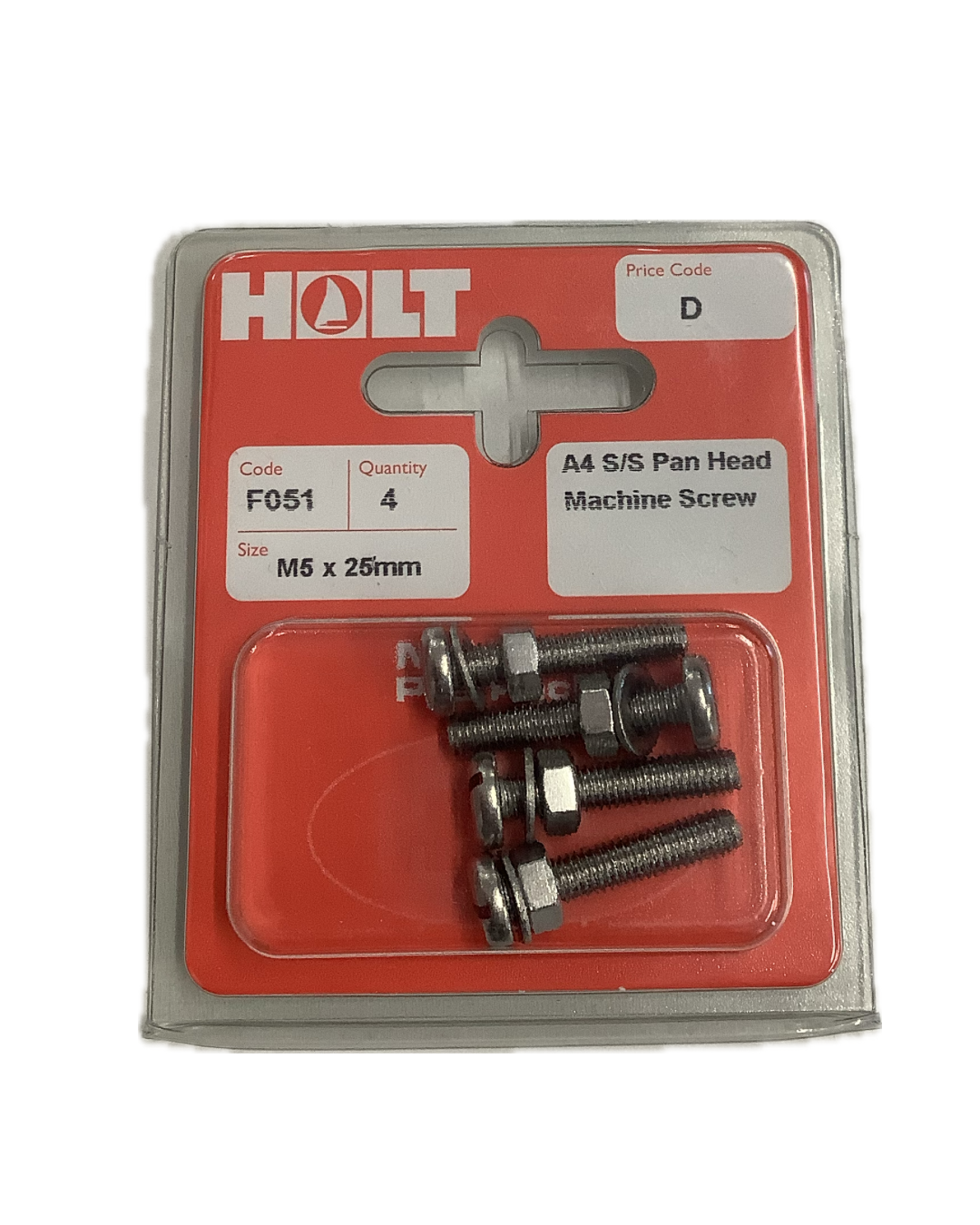 Holt Marine Pre Pack Slotted Pan Head Machine Screws