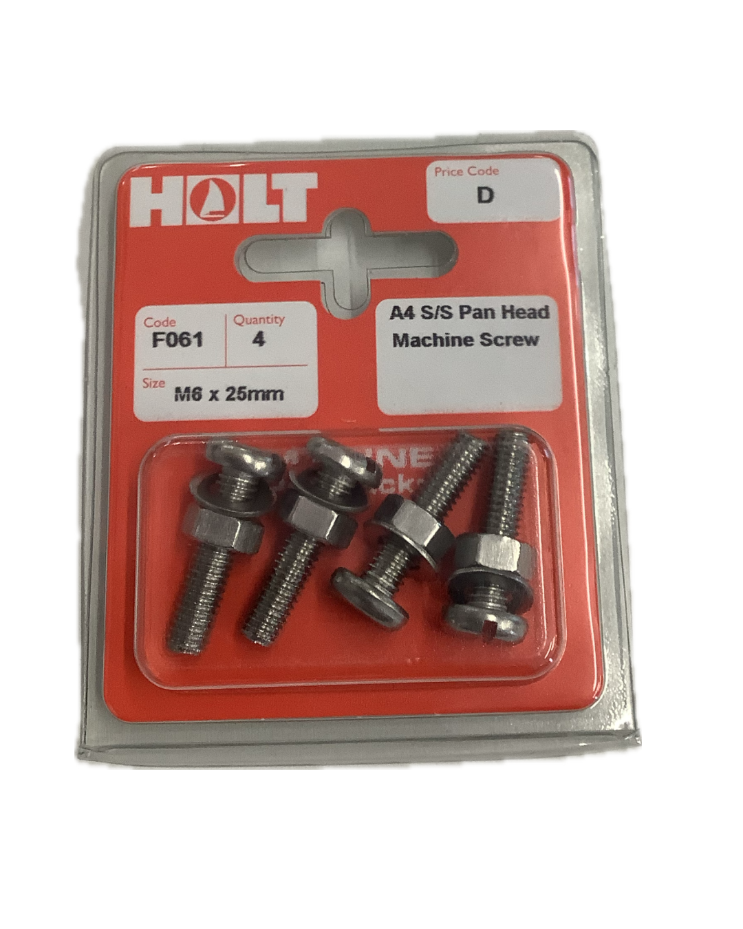 Holt Marine Pre Pack Slotted Pan Head Machine Screws