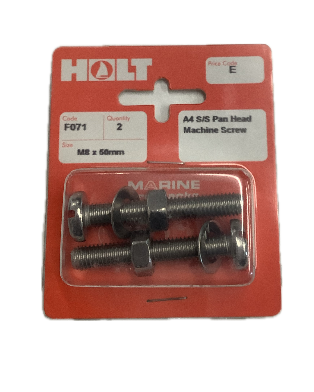 Holt Marine Pre Pack Slotted Pan Head Machine Screws