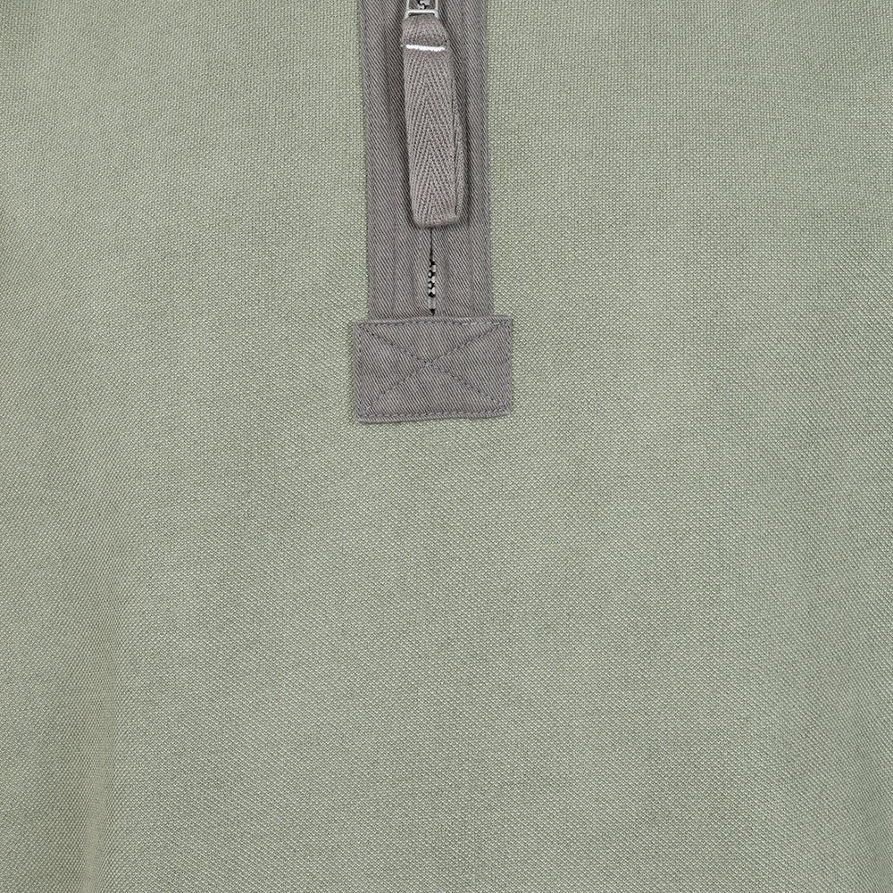 Lazy Jacks Men’s Pique 1/4 Zip Panel Sweatshirt LJ705