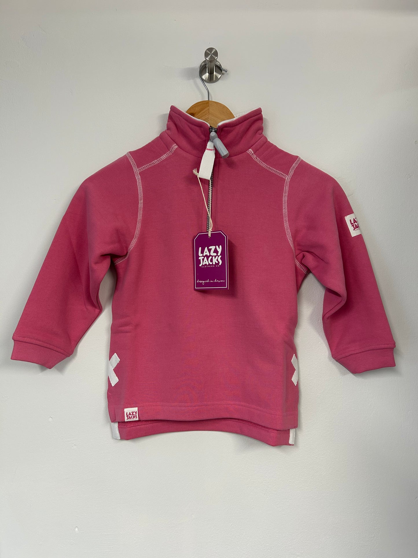 Lazy Jacks Kids Super Soft 1/4 Zip Plain Sweatshirt LJ3C