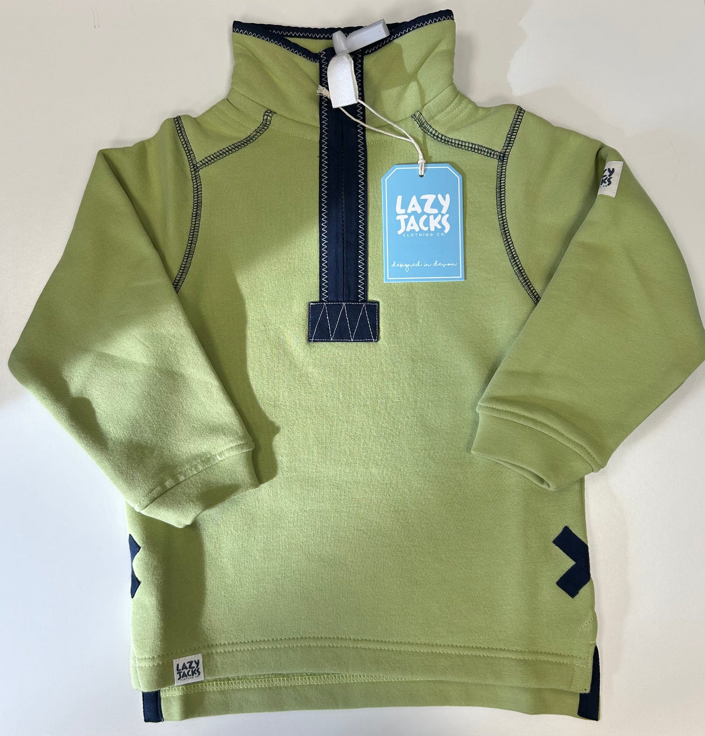 Lazy Jacks Kids Super Soft 1/4 Zip Plain Sweatshirt LJ40C