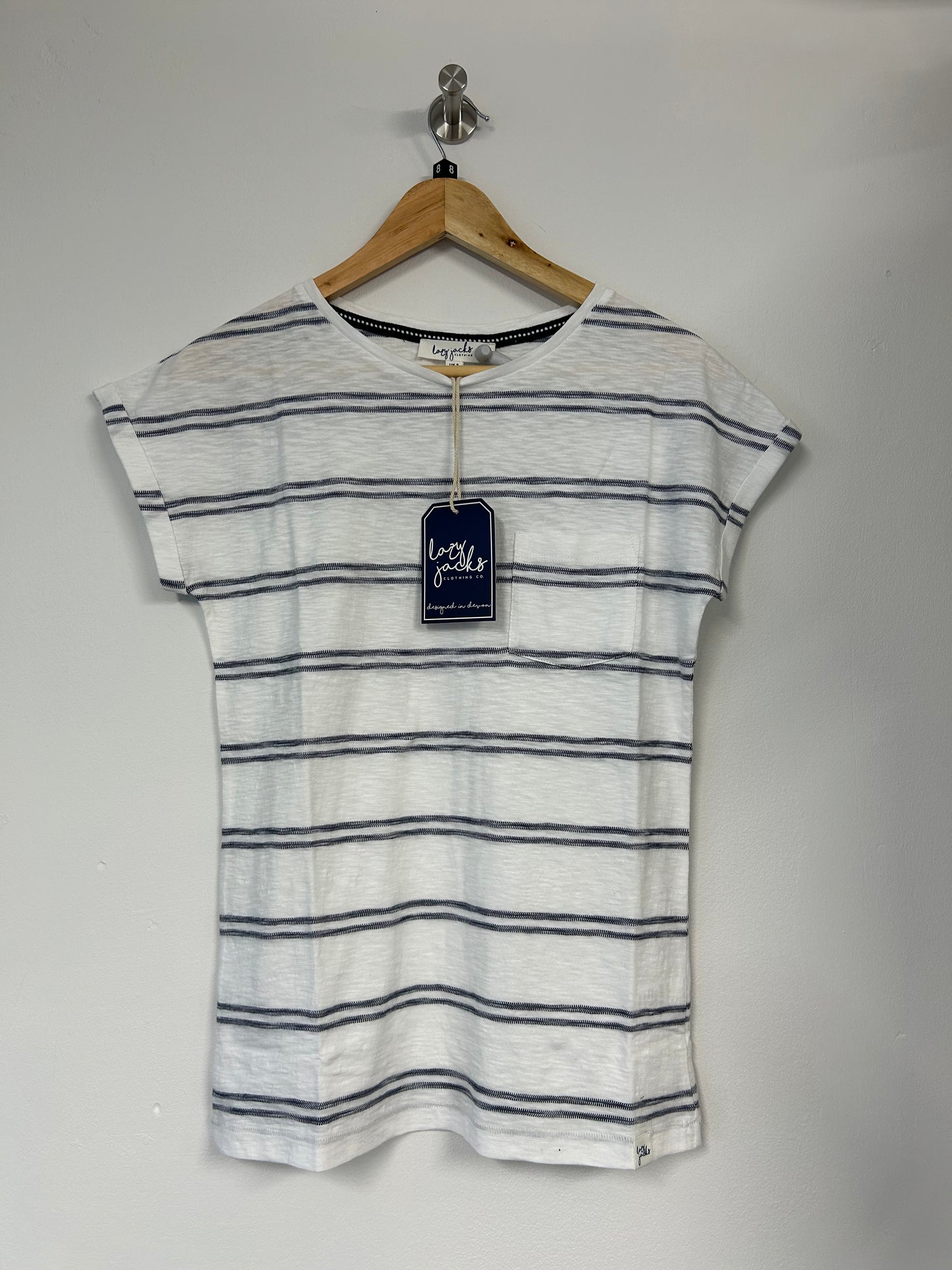 Lazy Jacks Women’s Textured Striped Tee LJ651S