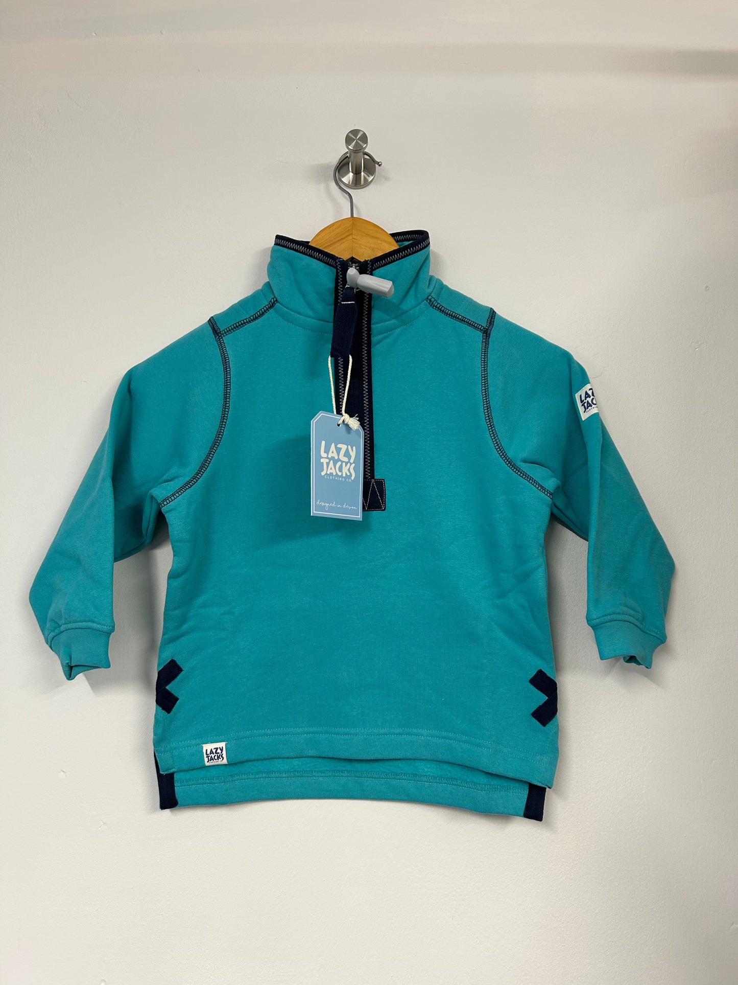 Lazy Jacks Kids Super Soft 1/4 Zip Plain Sweatshirt LJ40C