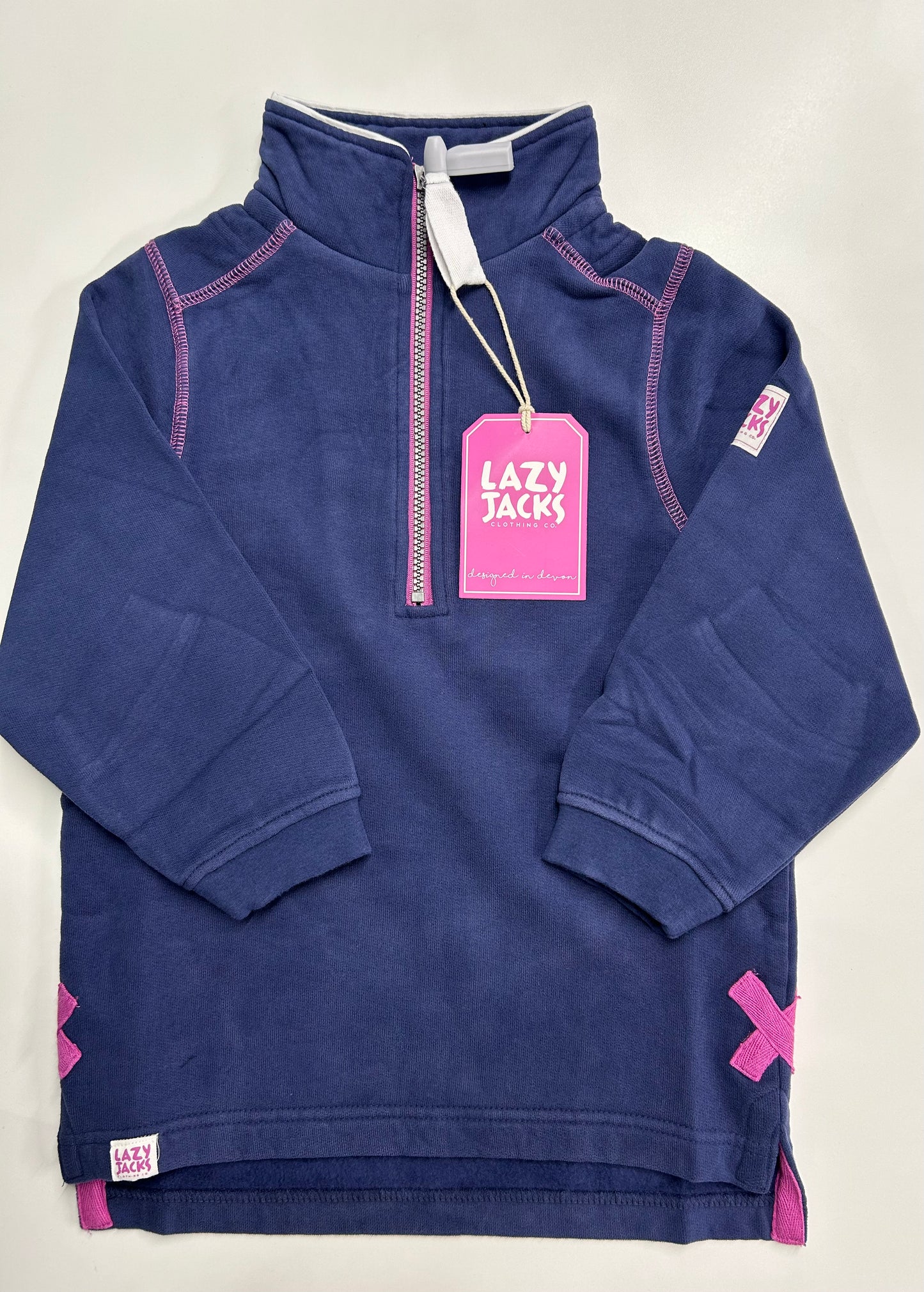 Lazy Jacks Kids Super Soft 1/4 Zip Plain Sweatshirt LJ3C