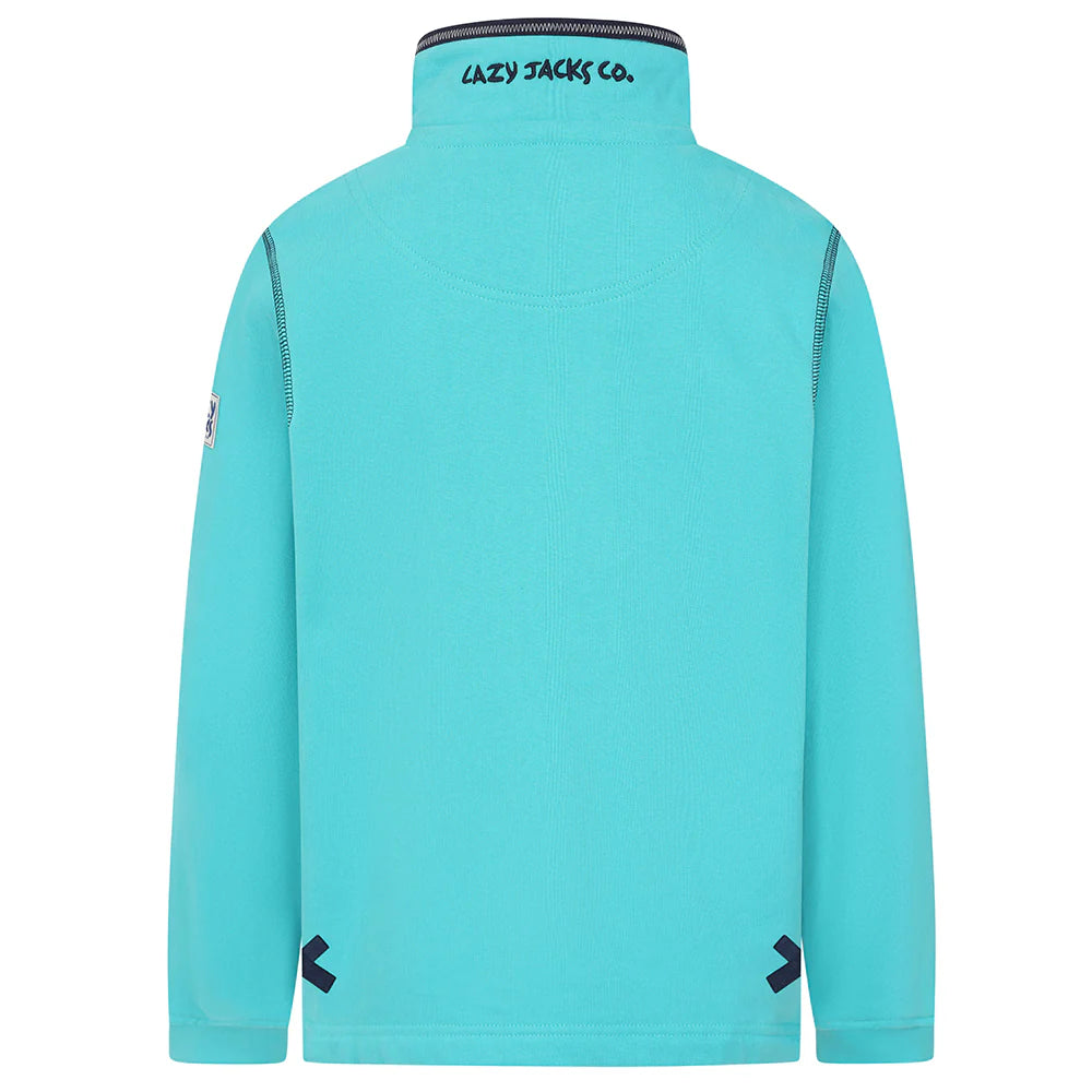 Lazy Jacks Kids Super Soft 1/4 Zip Plain Sweatshirt LJ40C