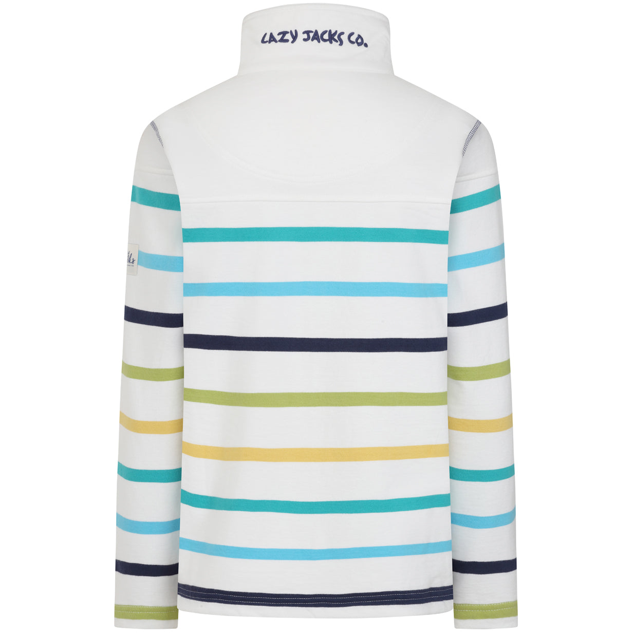 Lazy Jacks Women’s Full Zip Striped Sweatshirt LJ32