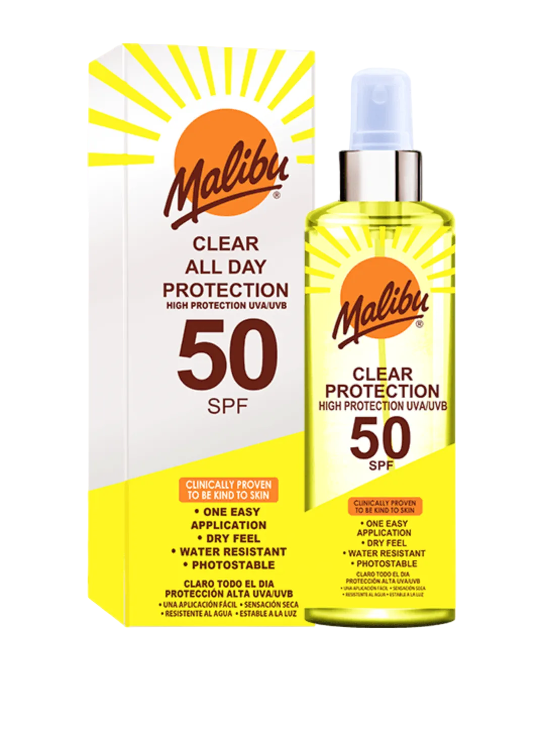 Malibu Sun SPF50 Clear Protection Spray 250ml