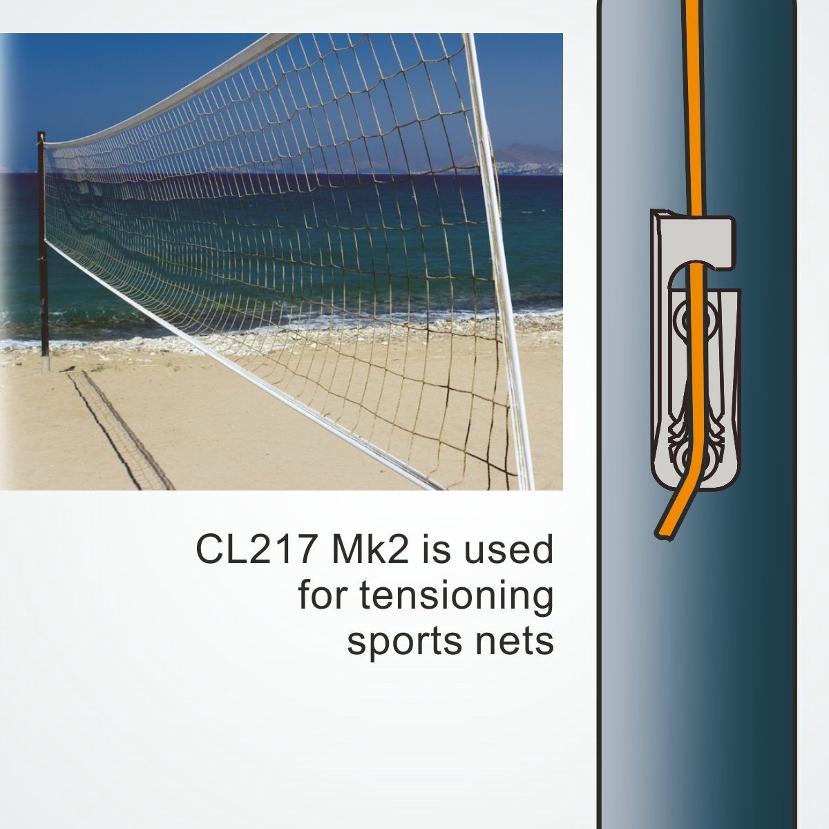 Clamcleat Side Entry (Starboard) CL217 Mk2