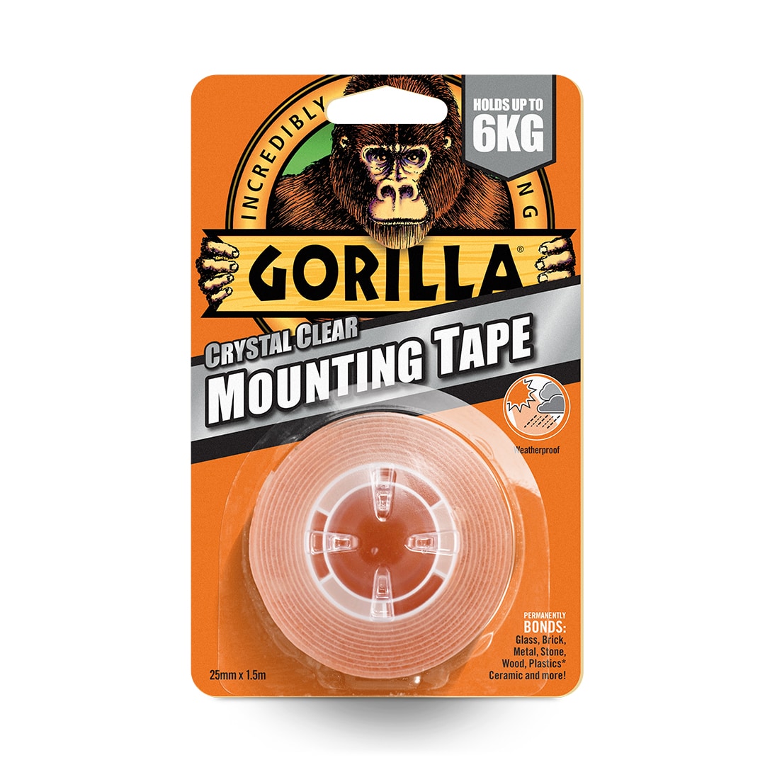 Gorilla Crystal Clear Mounting Tape