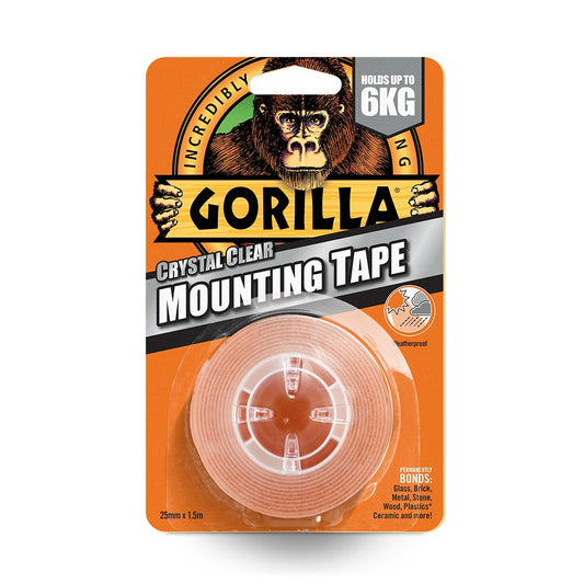 Gorilla Crystal Clear Mounting Tape