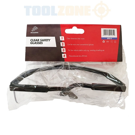 Toolzone Clear Safety Glasses