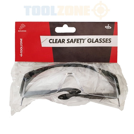 Toolzone Clear Safety Glasses