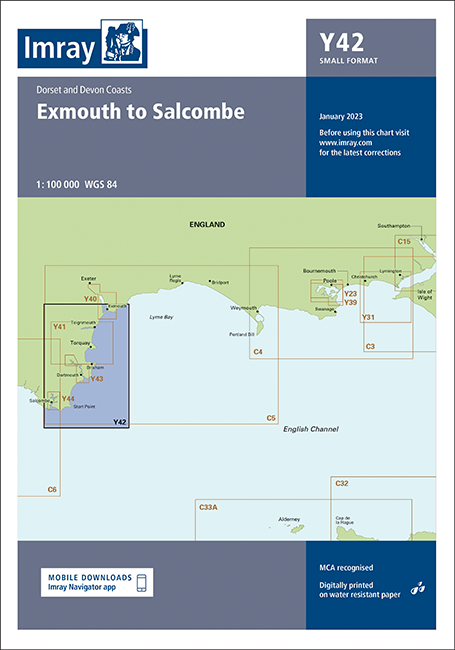 Imray Y42 Exmouth to Salcombe Chart
