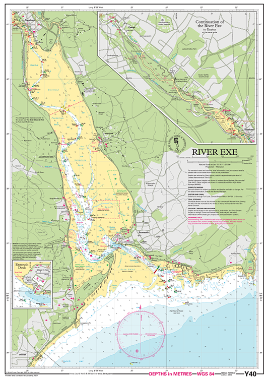 Imray Y40 River Exe Chart