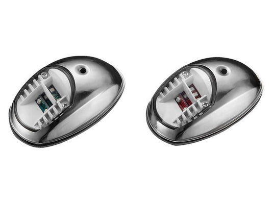 Talamex Stainless Navigation Side Lights Set