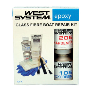 West System Epoxy 105-K Glass Fibre Boat Repair Kit